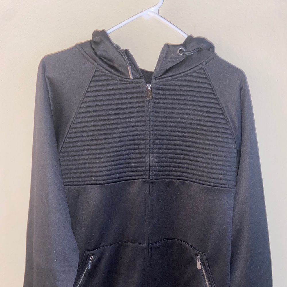 Black Zipper Hoodie